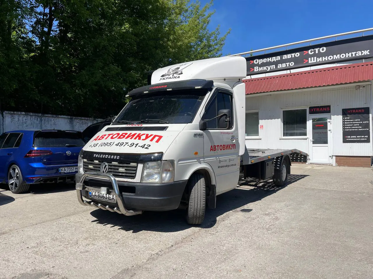 Volkswagen LT евакуатор з парку оренди KTrans